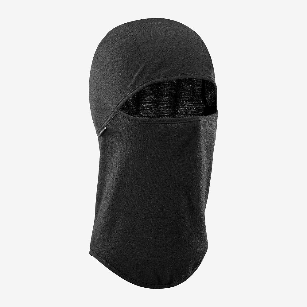 Bonnets Salomon Homme Noir - Salomon BALACLAVA - France (8910-QPIXU)